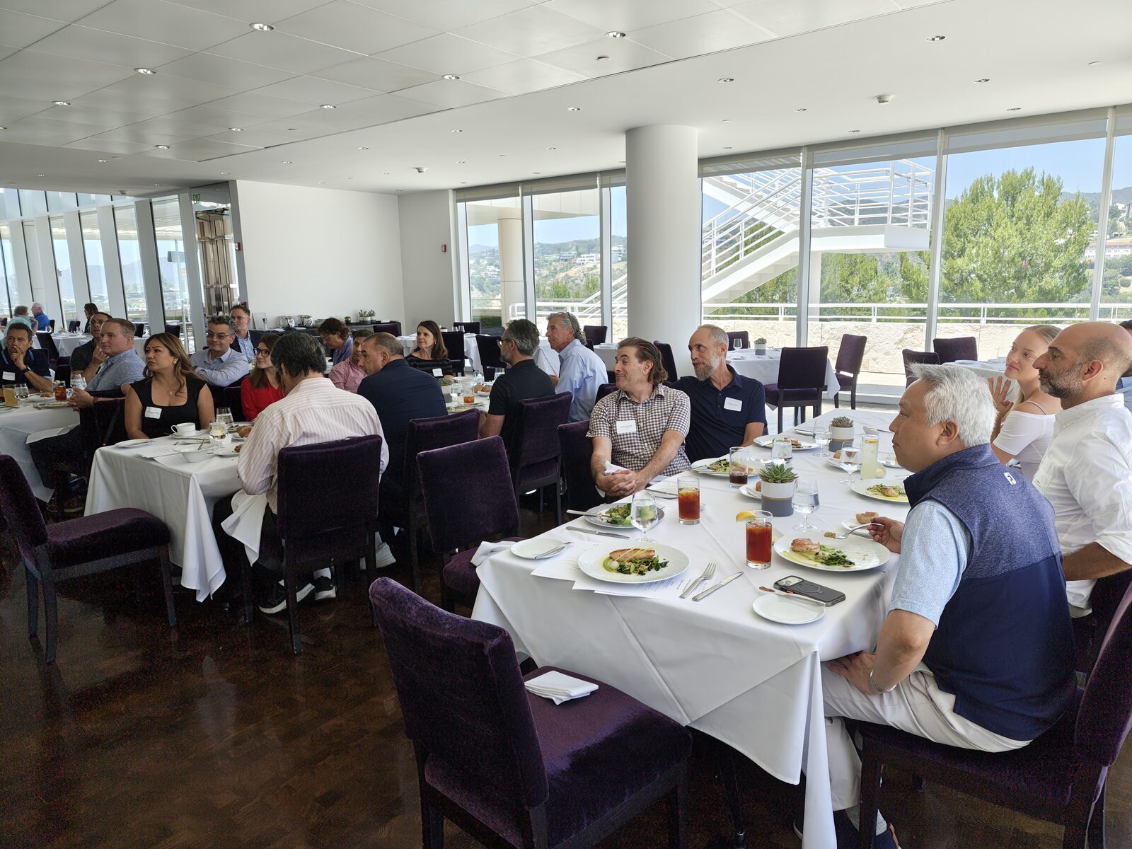 LAB members at a curated lunch at the Getty Center, May 2026
