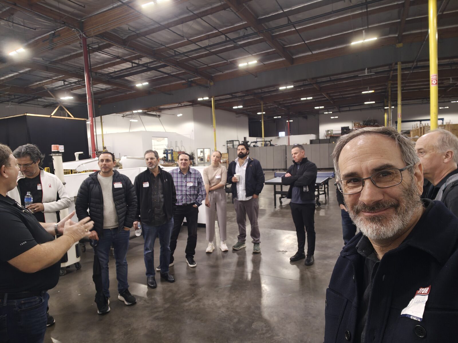 LAB members touring a member company's manufacturing facility, February 2026